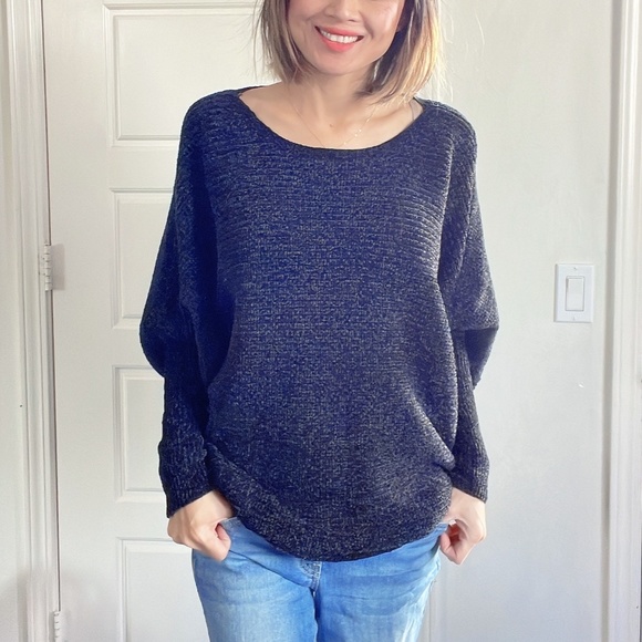 06 Cozy Chenille Batwing Sleeve Sweater Top - Picture 3 of 14